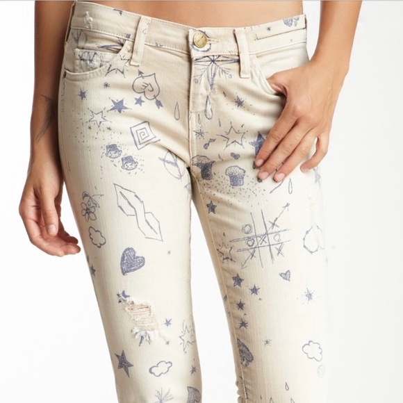 Current/Elliott Denim - Current/Elliott Graffiti Stiletto Skinny Jeans 24